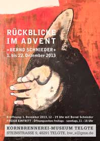Plakat Nr. 2 zu Ausstellung 'Rückblicke im Advent' in der Galerie des Kornbrennerei-Museums Telgte